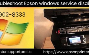 epson windows service disabled error