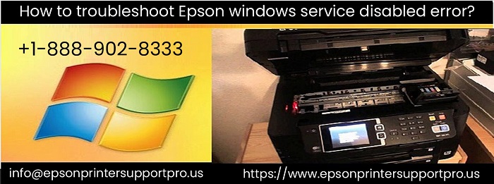 epson windows service disabled error