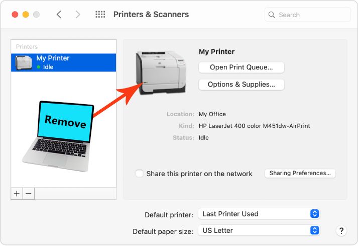 Remove Extra Printer from your MAC