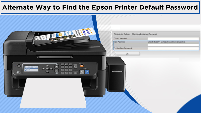 Alternate Way to Find the Epson Printer Default Password