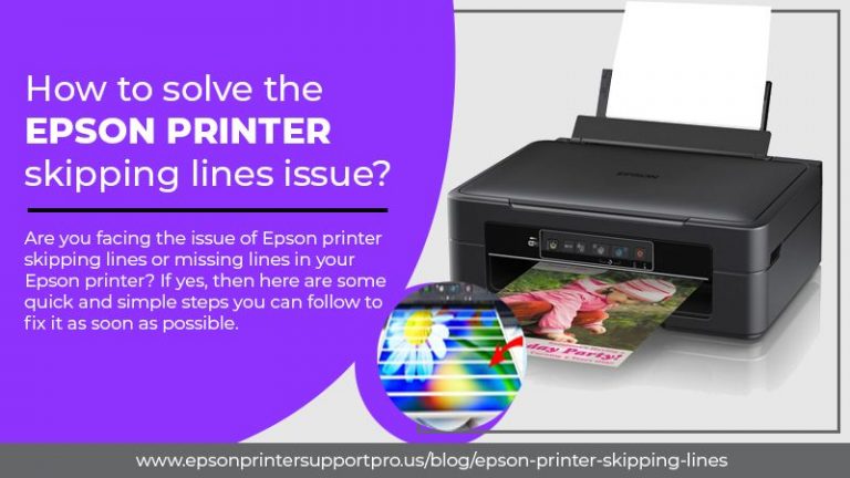 Epson printer skipping lines