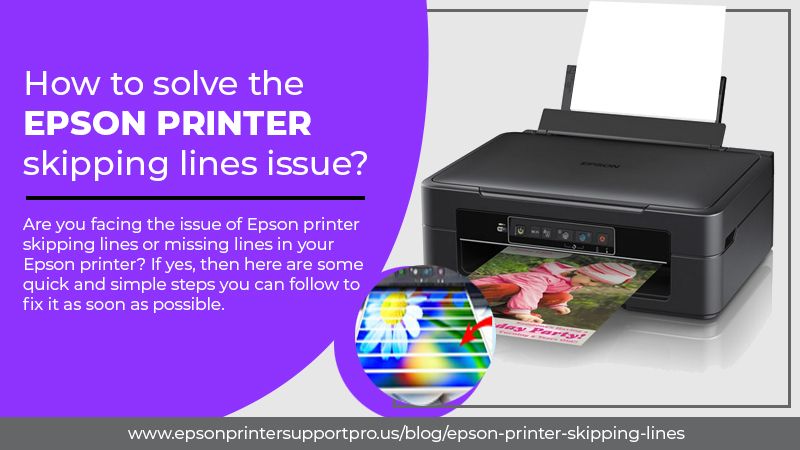 Epson printer skipping lines