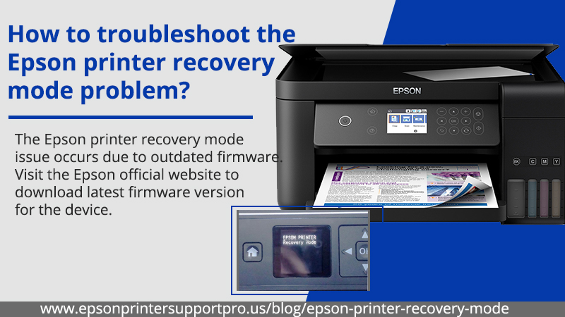 tempo last gøre ondt How to troubleshoot the Epson printer recovery mode problem?