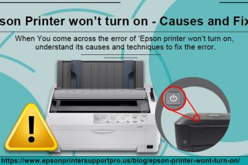 Epson printer won’t turn on