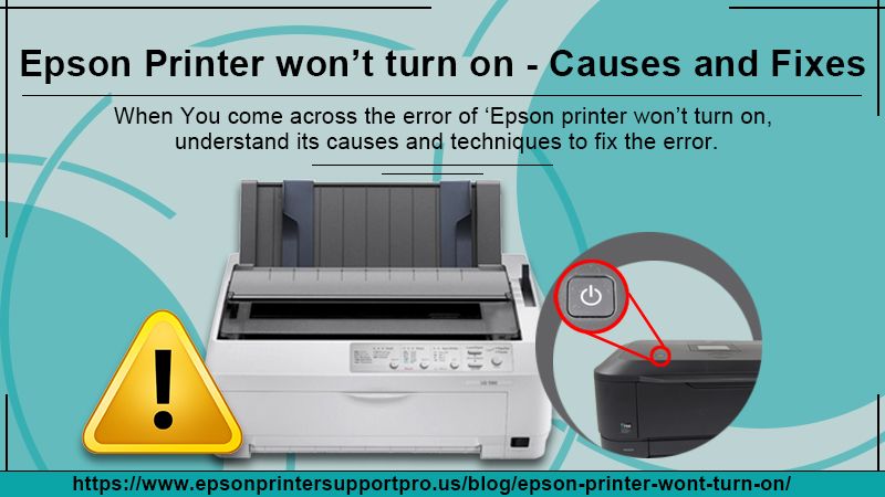 Epson printer won’t turn on