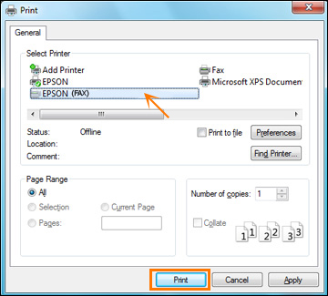 How to Fax from Epson Printer Fax from the Control Panel 