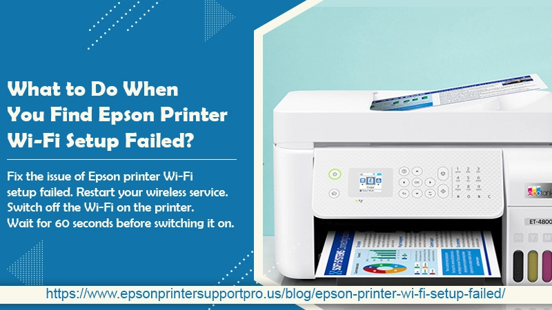 Epson printer Wi-Fi setup failed