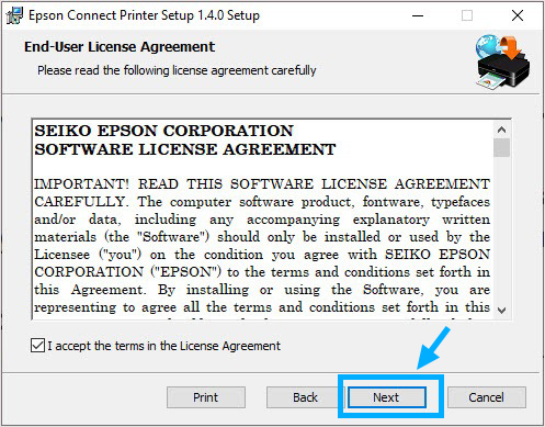 Epson Connect Printer Setup Utility on Windows